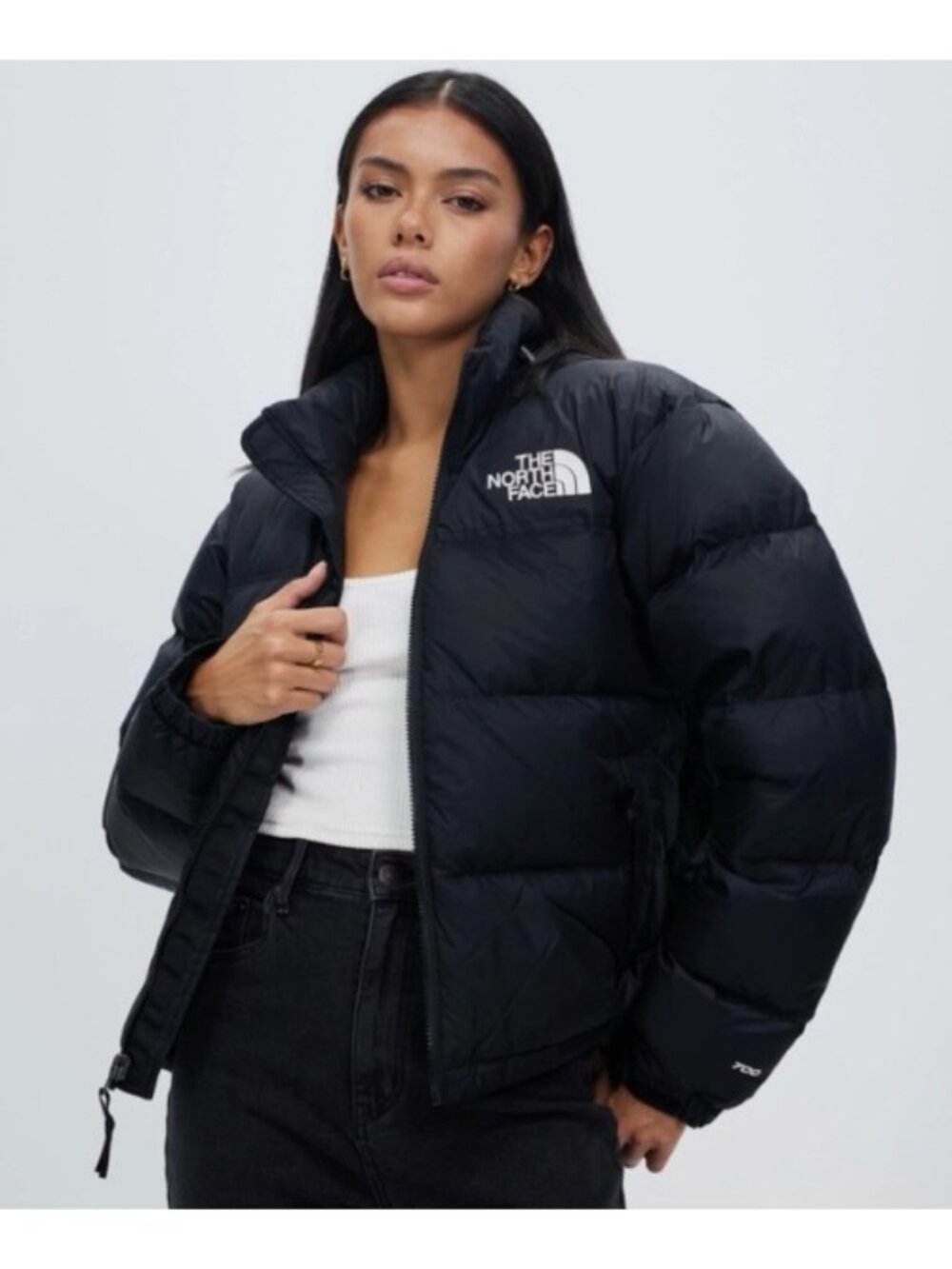 The North Face Womens Retro Nuptse Jacket - Black - 2XL